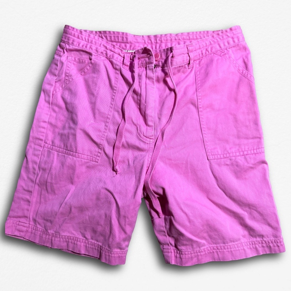 Jones New York Sport Pink Carpenter Utility Shorts Womens 10 Drawstring Cotton